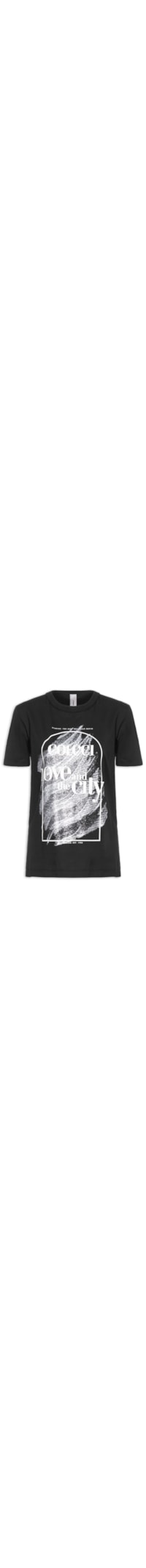Camiseta Feminina Love And The City - Preto