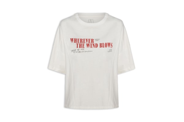 Camiseta Feminina Malha Color - Branco