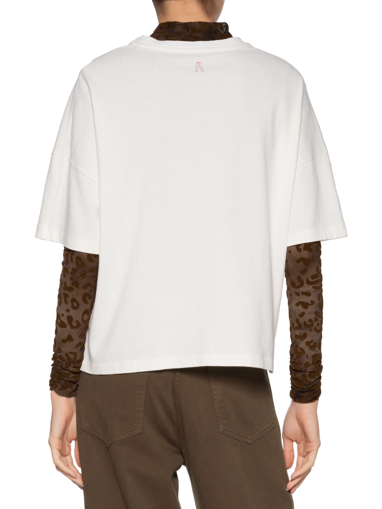 Camiseta Feminina Malha Color Branco Animale Jeans