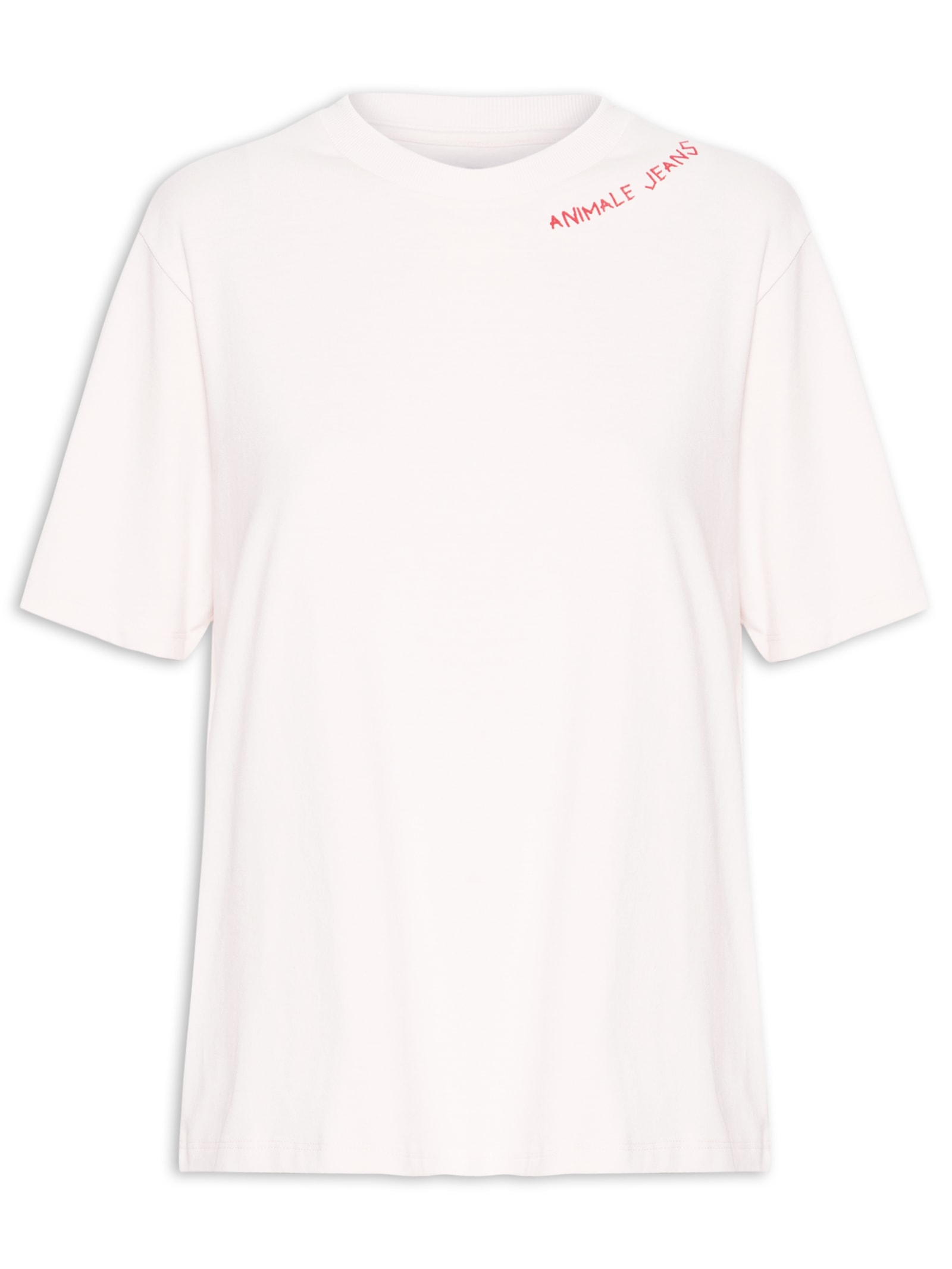 Camiseta Feminina Malha Easy Breeze Rosa Animale Jeans