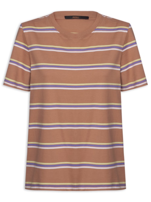 Camiseta Feminina Malha Fio Tinto Bronze Light – Marrom