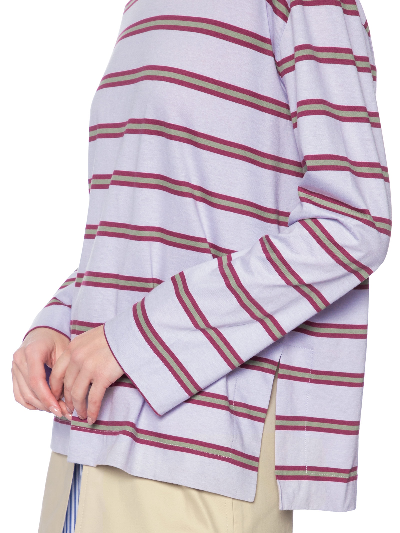 Camiseta Feminina Malha Fio Tinto Color Roxo Animale