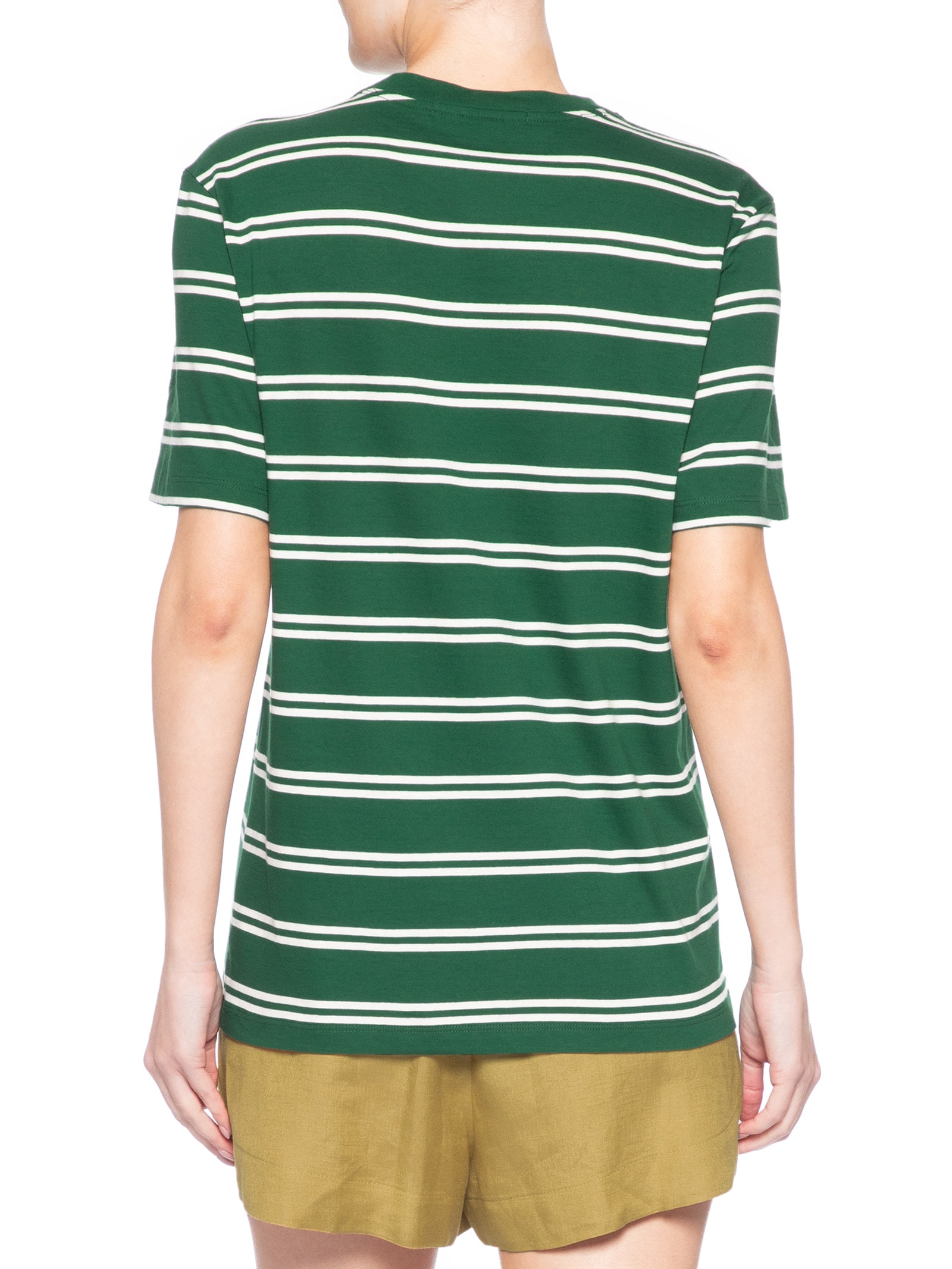 Camiseta Feminina Malha Fio Tinto Color Verde Animale