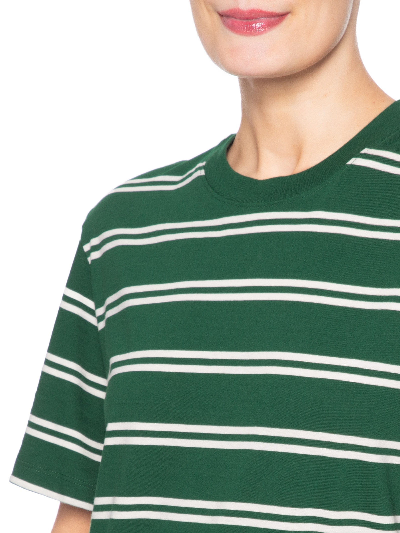 Camiseta Feminina Malha Fio Tinto Color Verde Animale