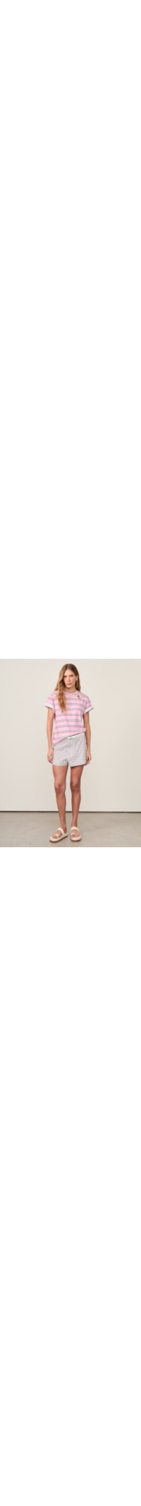 Camiseta Feminina Malha Fio Tinto - Rosa