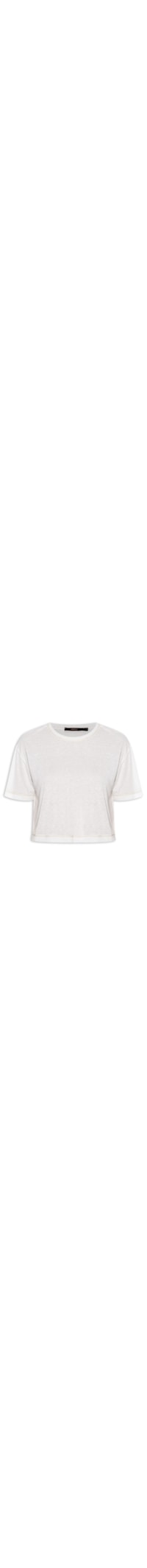 Camiseta Feminina Malha Lurex Sthe - Off White
