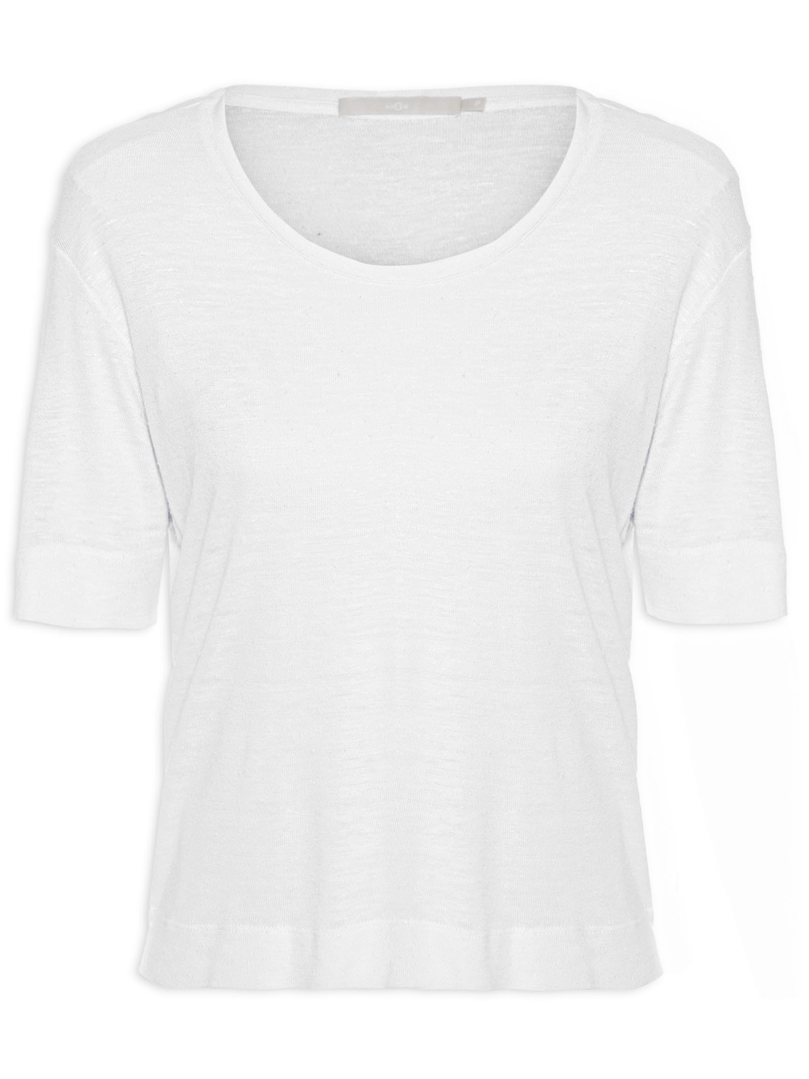 Camiseta Feminina Malha Manga Curta Branco Mob