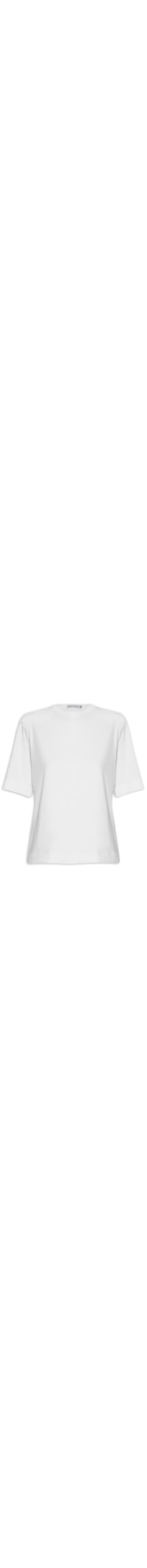 Camiseta Feminina Malha Ombreiras - Branco
