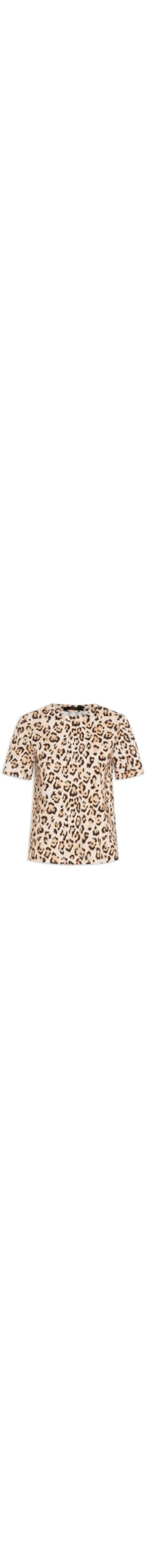 Camiseta Feminina Malha Onça Casati Color - Animal Print