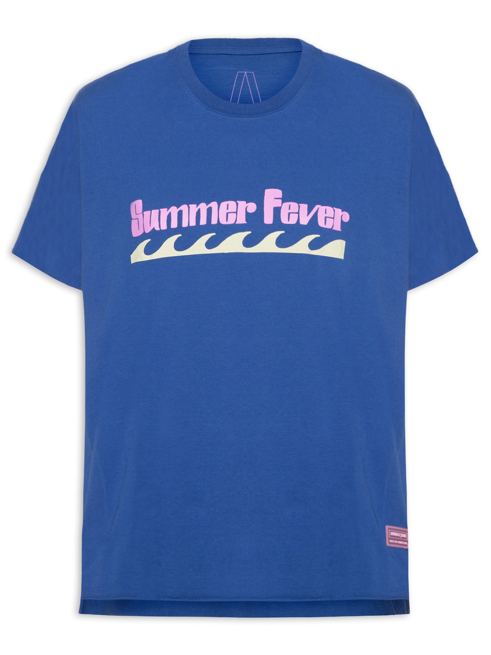 Camiseta Feminina Malha Summer Fever Azul Animale Jeans