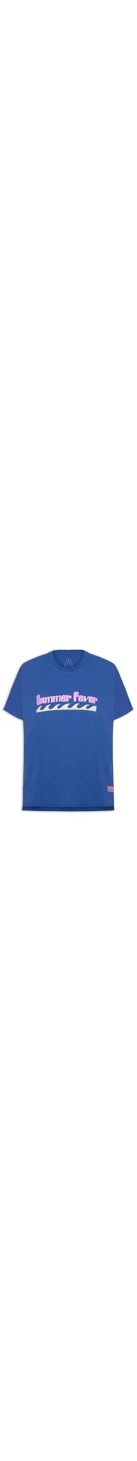 Camiseta Feminina Malha Summer Fever - Azul