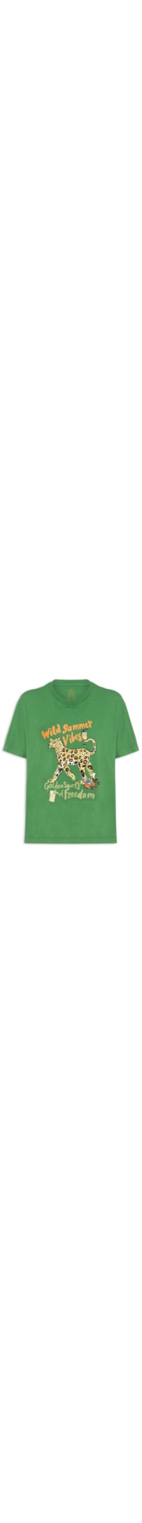 Camiseta Feminina Malha Summer Jaguar - Verde