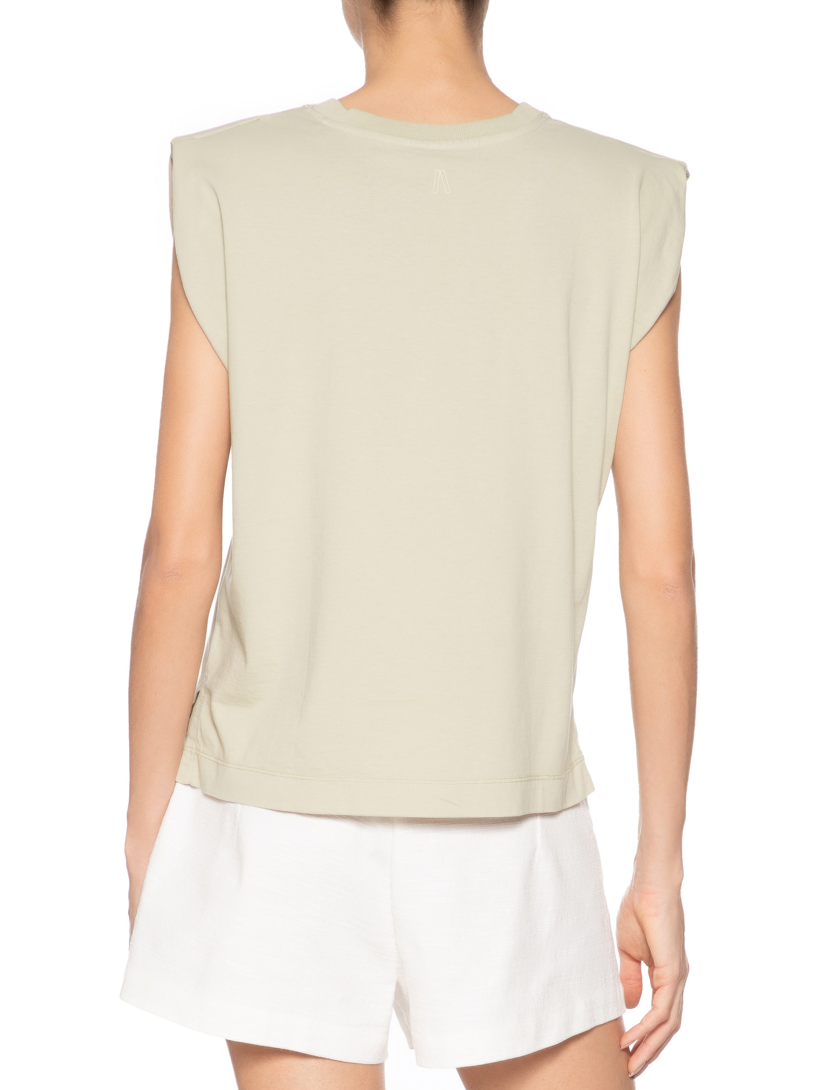 Camiseta Feminina Malha Wonderland Creatures Bege Animale Jeans