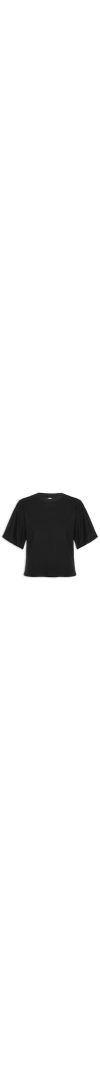 Camiseta Feminina Manga Ampla - Preto