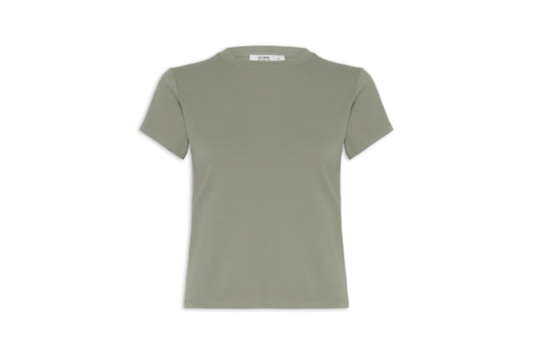 Camiseta Feminina Manga Curta 90s Baby Tee – Verde