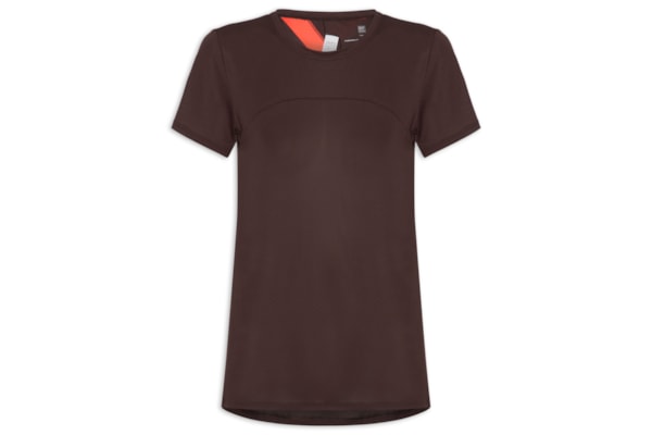 Camiseta Feminina Manga Curta Body Fresh Flame - Marrom