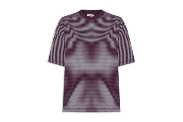 Camiseta Feminina Manga Curta Boxy Sleeve - Roxo