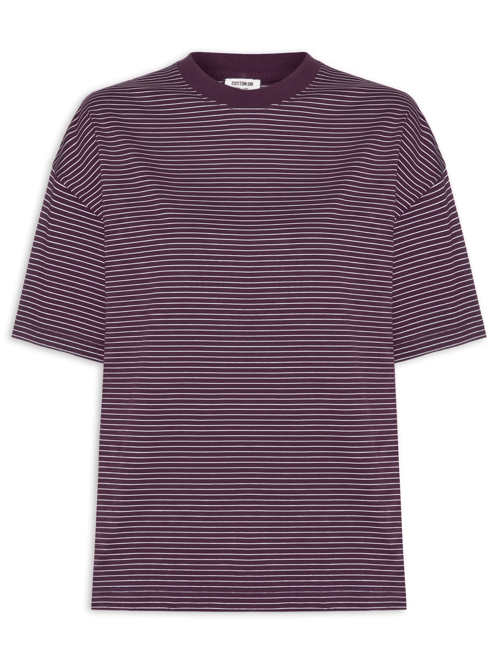 Camiseta Feminina Manga Curta Boxy Sleeve Roxo Cotton On