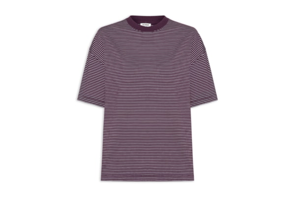 Camiseta Feminina Manga Curta Boxy Sleeve - Roxo