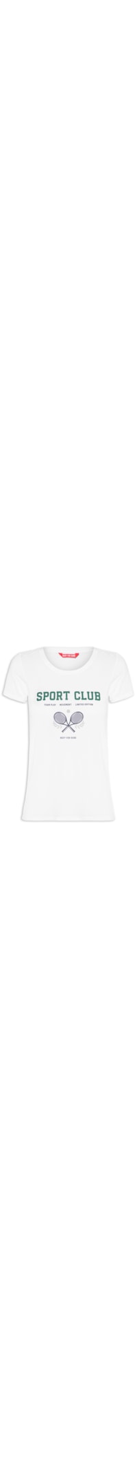 Camiseta Feminina Manga Curta - Branco