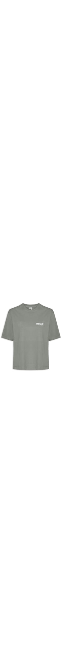 Camiseta Feminina Manga Curta - Cinza