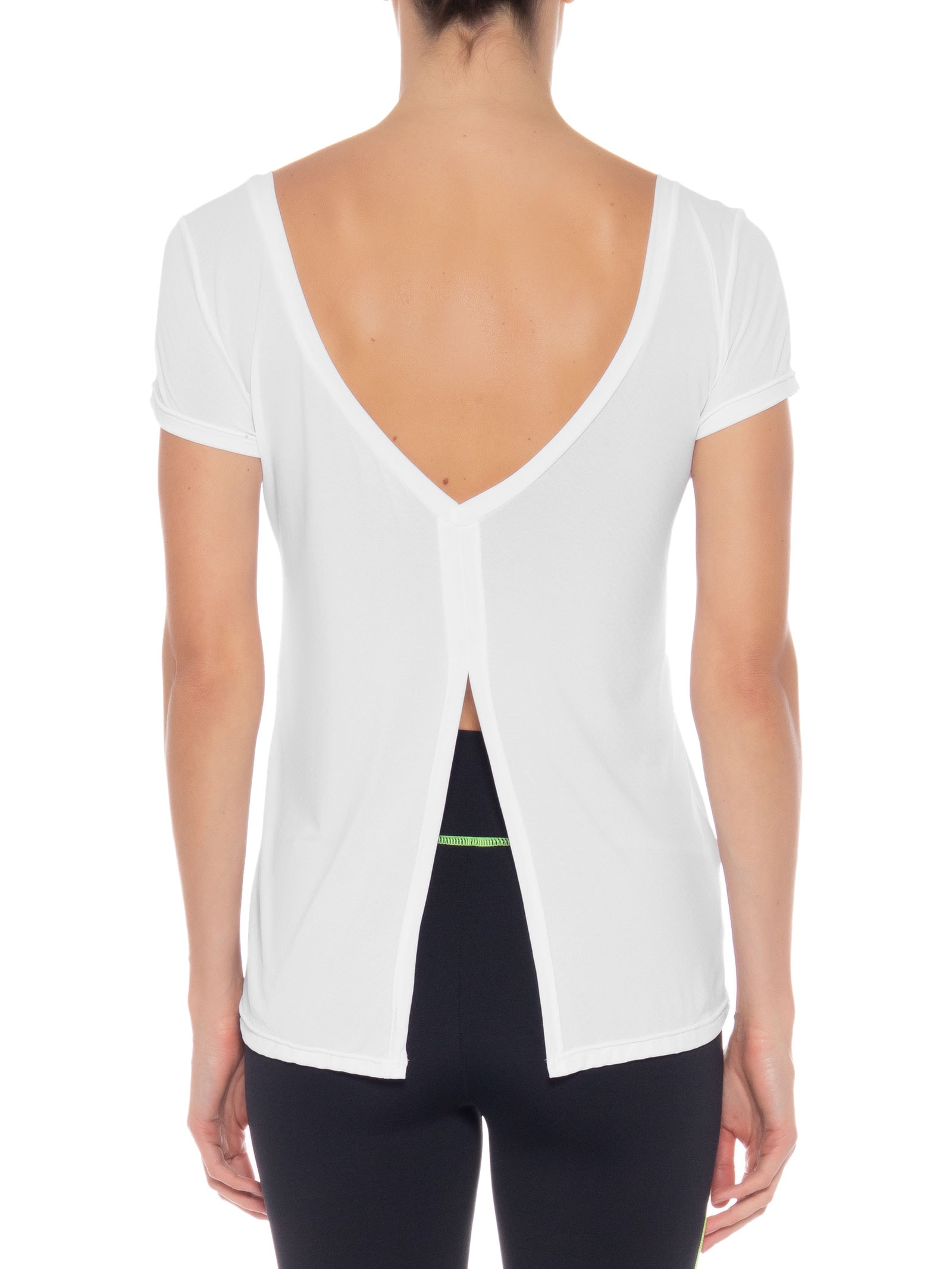 Camiseta Feminina Manga Curta Lisa Branco Body For Sure