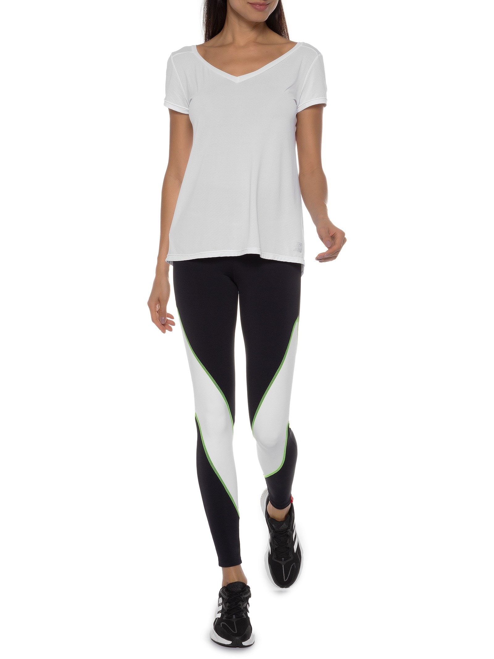 Camiseta Feminina Manga Curta Lisa Branco Body For Sure