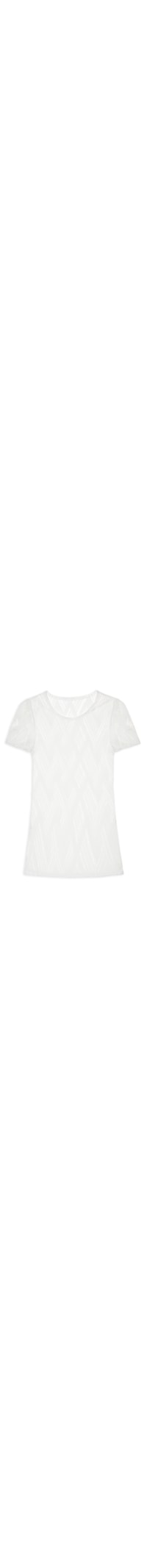Camiseta Feminina Manga Curta Lisa - Branco