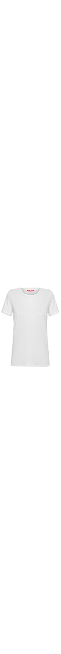 Camiseta Feminina Manga Curta Lisa - Branco