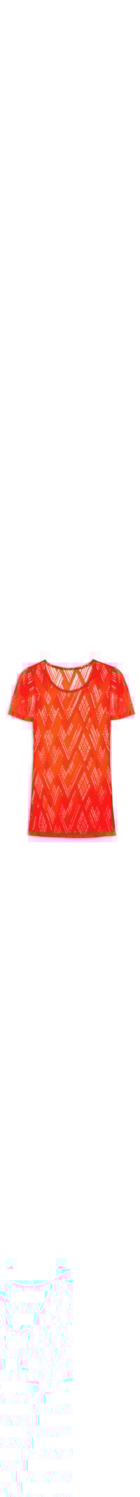 Camiseta Feminina Manga Curta Lisa - Laranja