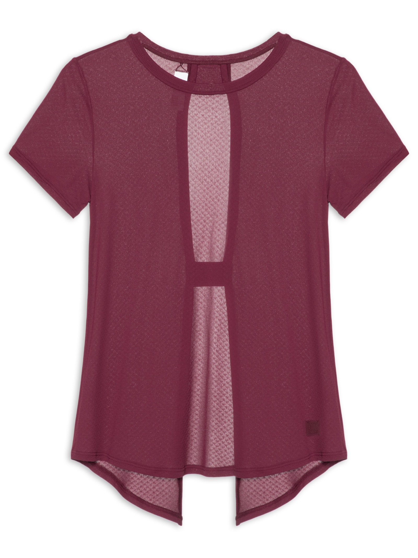 Camiseta Feminina Manga Curta Lisa New Tops Roxo Body For Sure