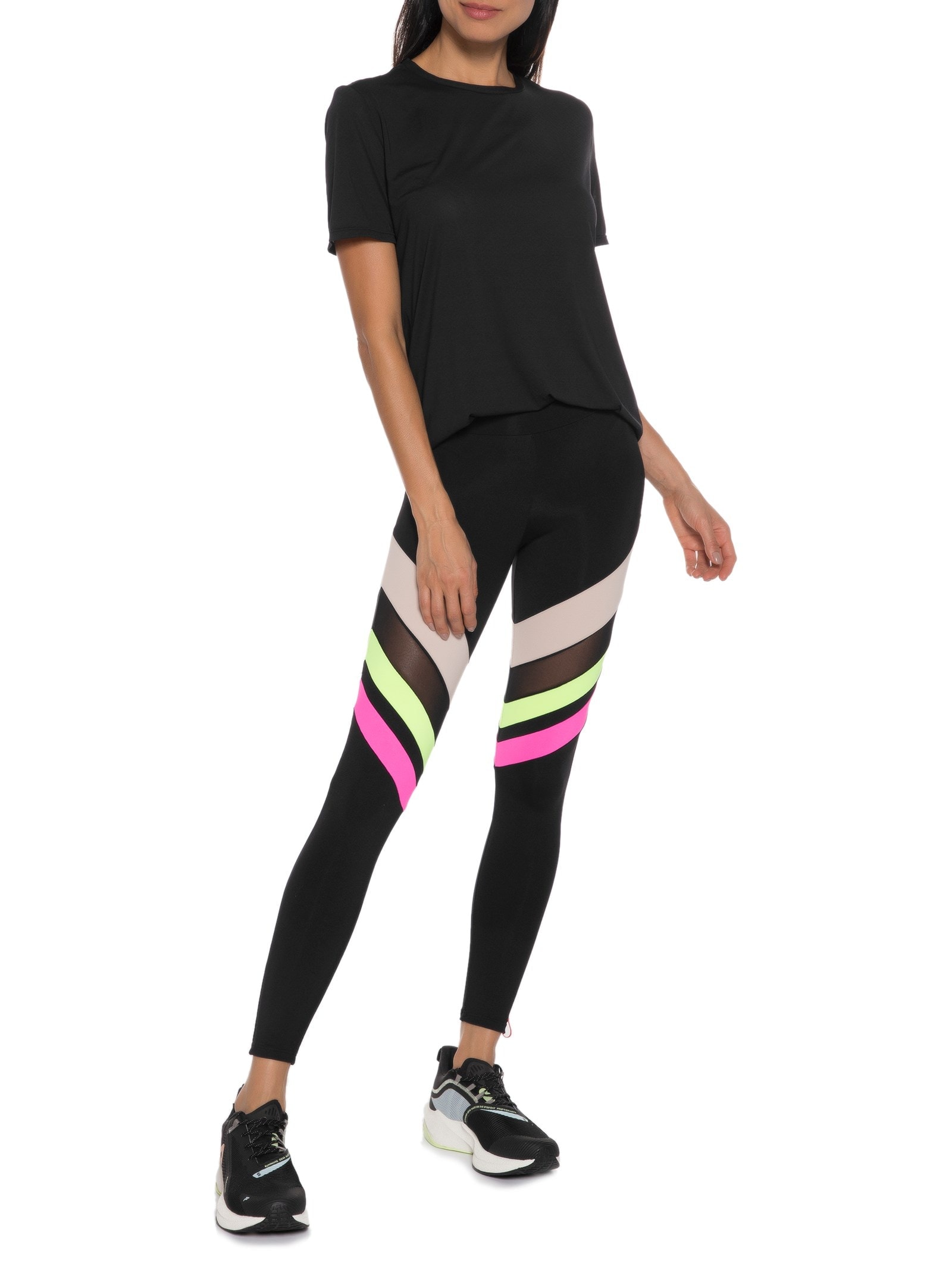 Camiseta Feminina Manga Curta Lisa Preto Body For Sure