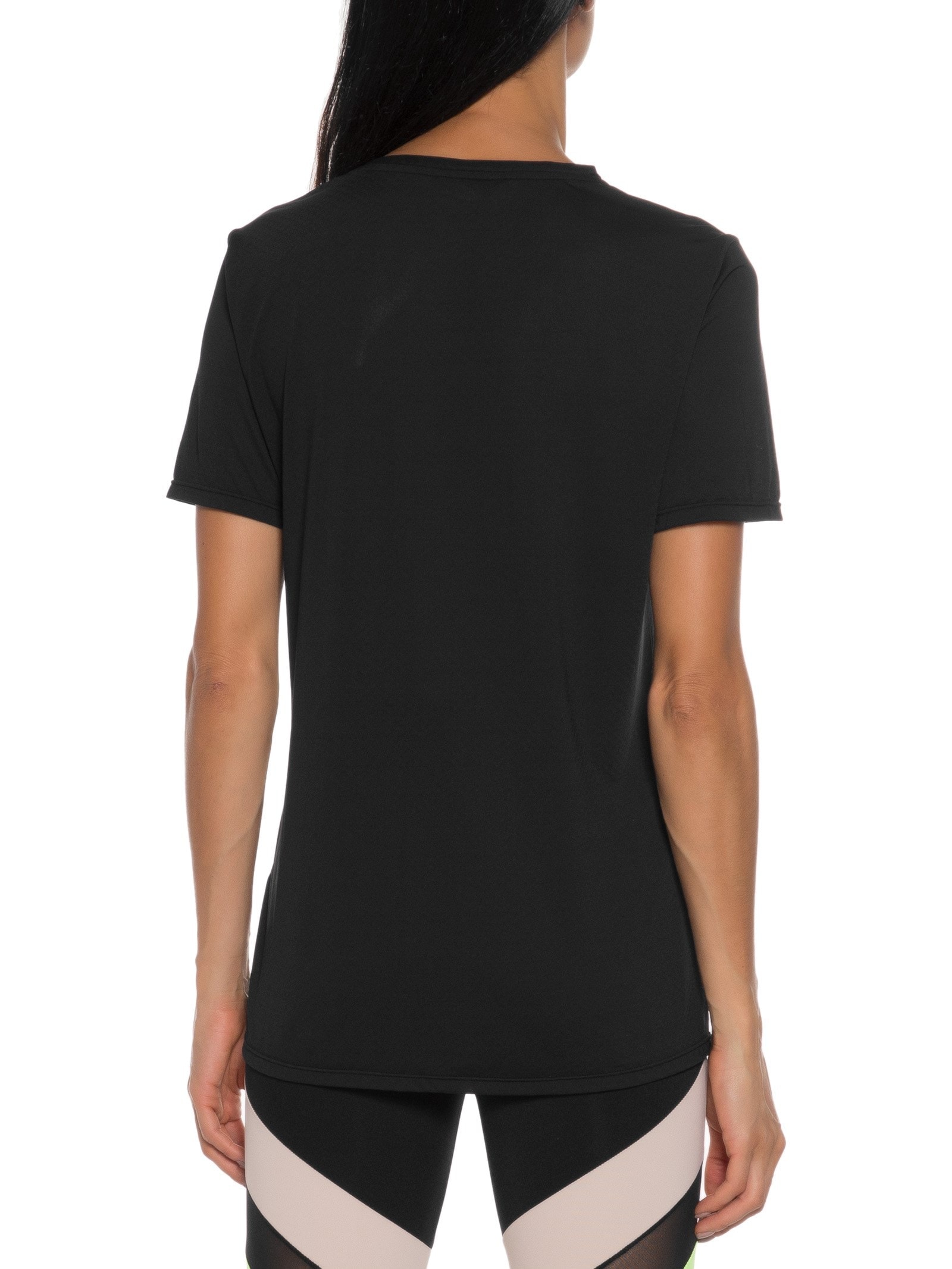 Camiseta Feminina Manga Curta Lisa Preto Body For Sure