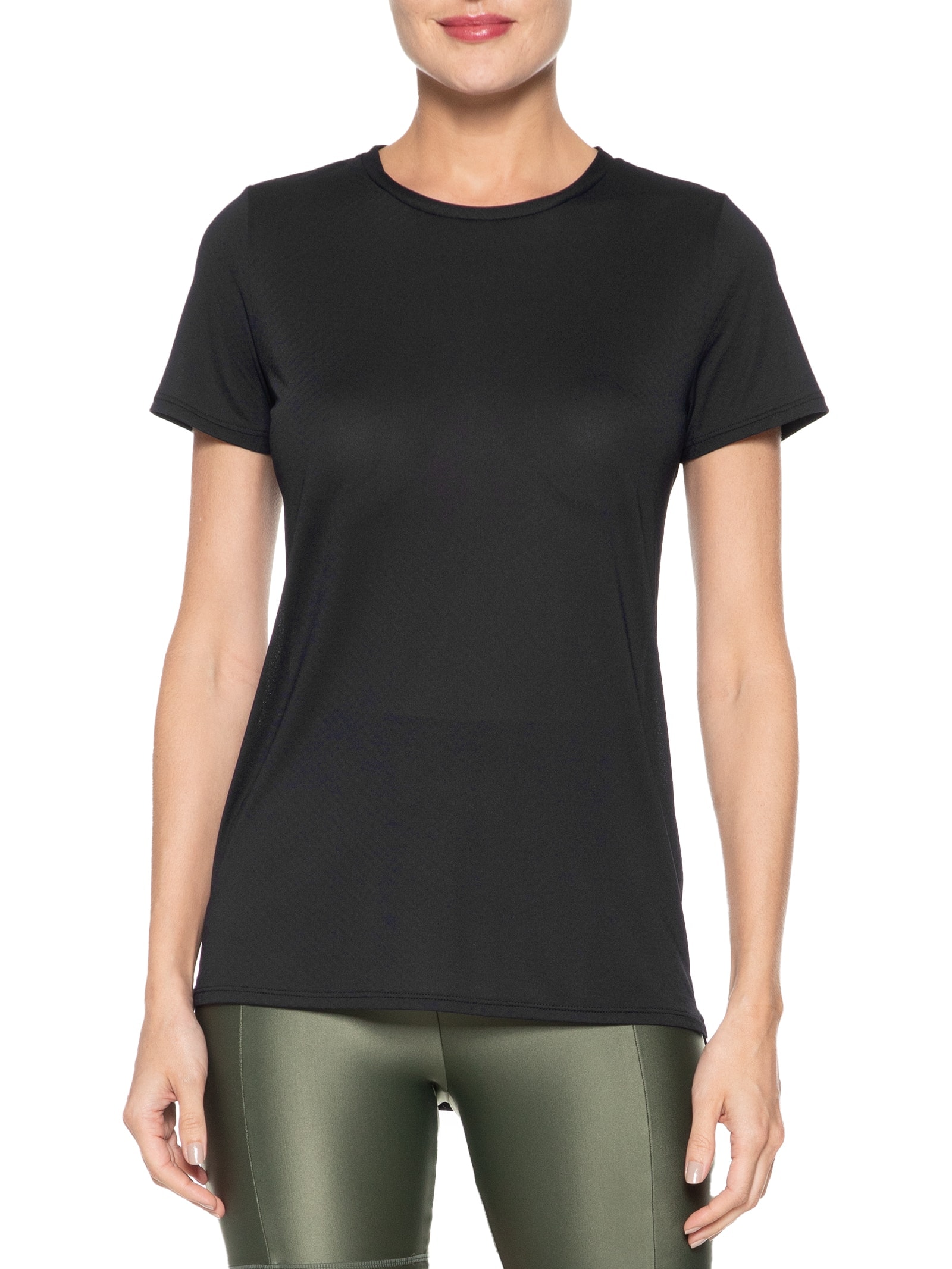 Camiseta Feminina Manga Curta Lisa Preto Body For Sure