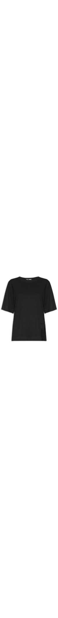 Camiseta Feminina Manga Curta Logo - Preto