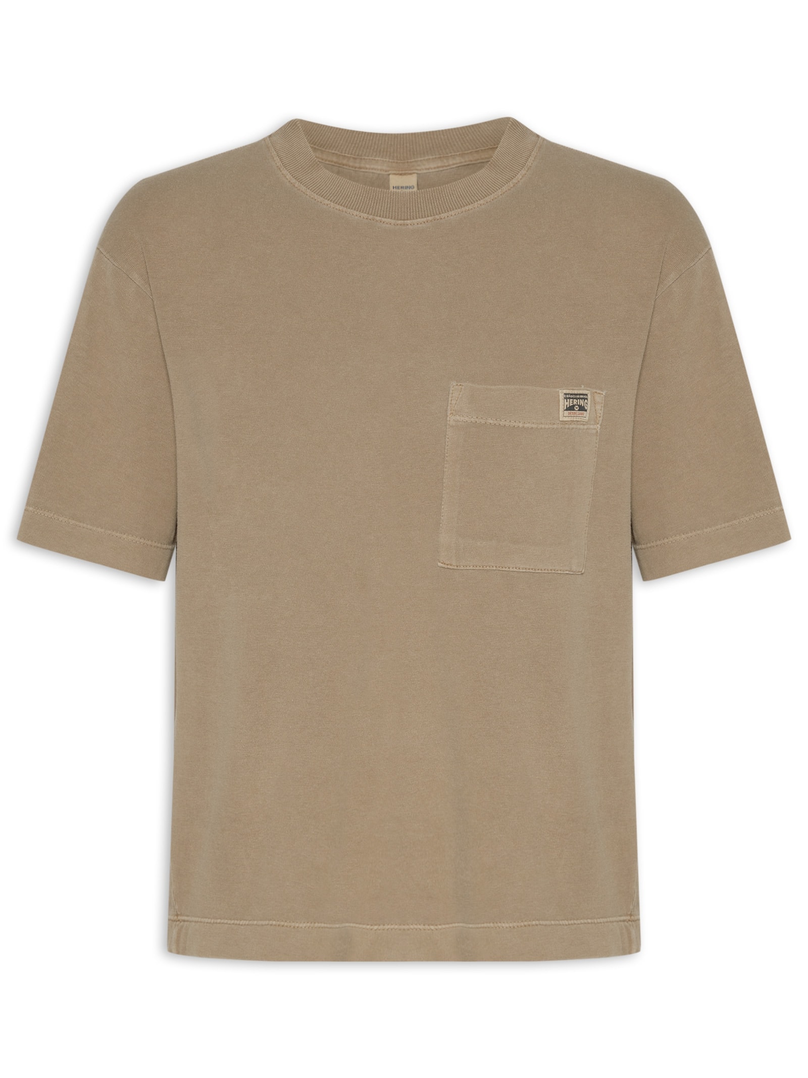 Camiseta Feminina Manga Curta Marrom Hering