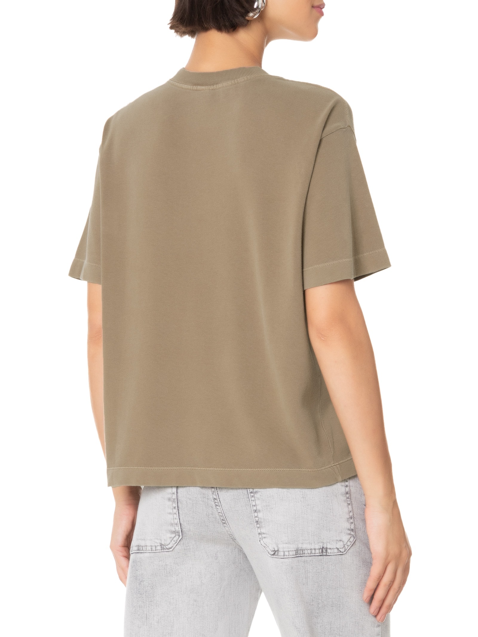 Camiseta Feminina Manga Curta Marrom Hering