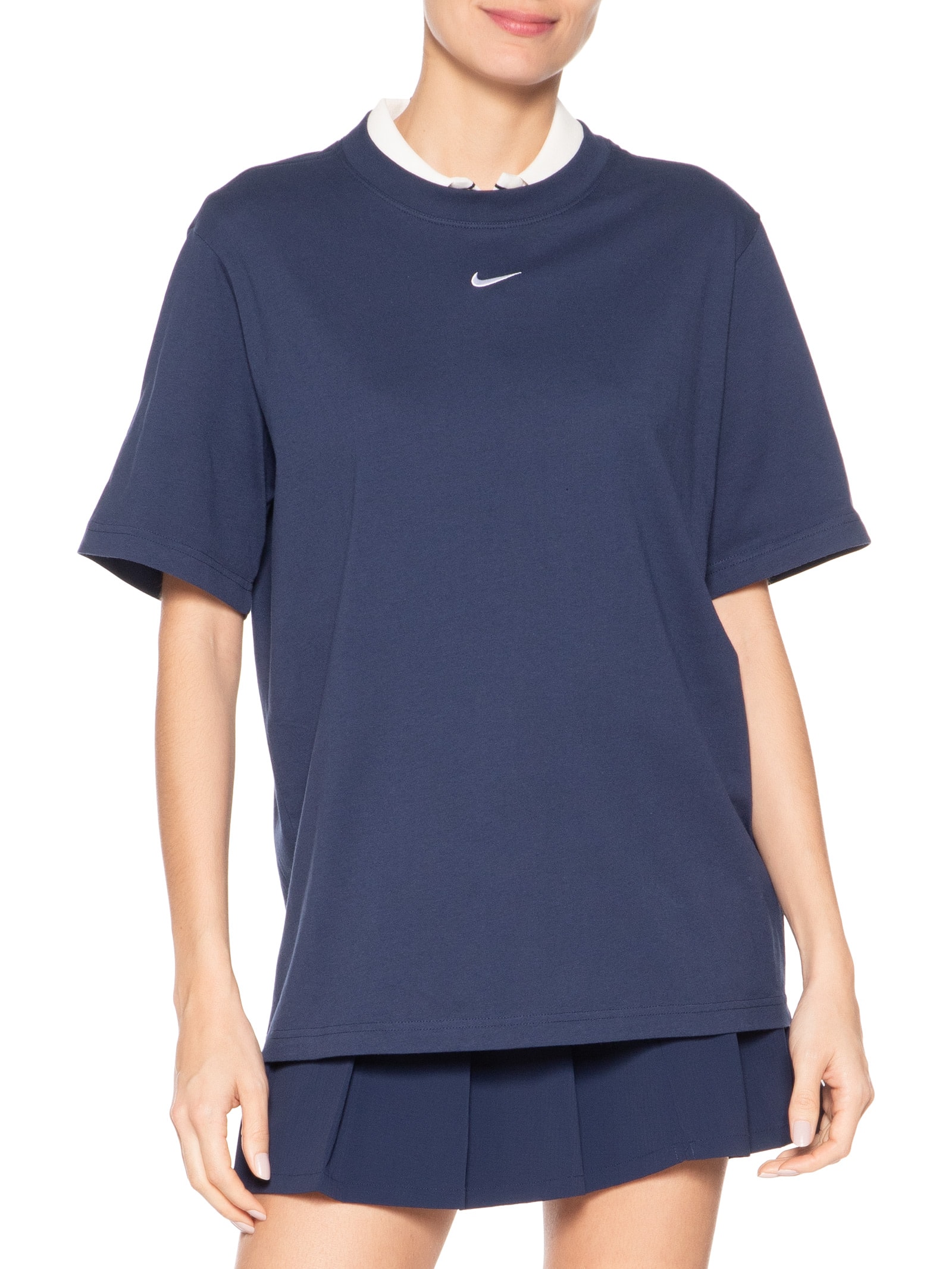 Camiseta Feminina Manga Curta Nsw Tee Wssential Lb Azul Nike