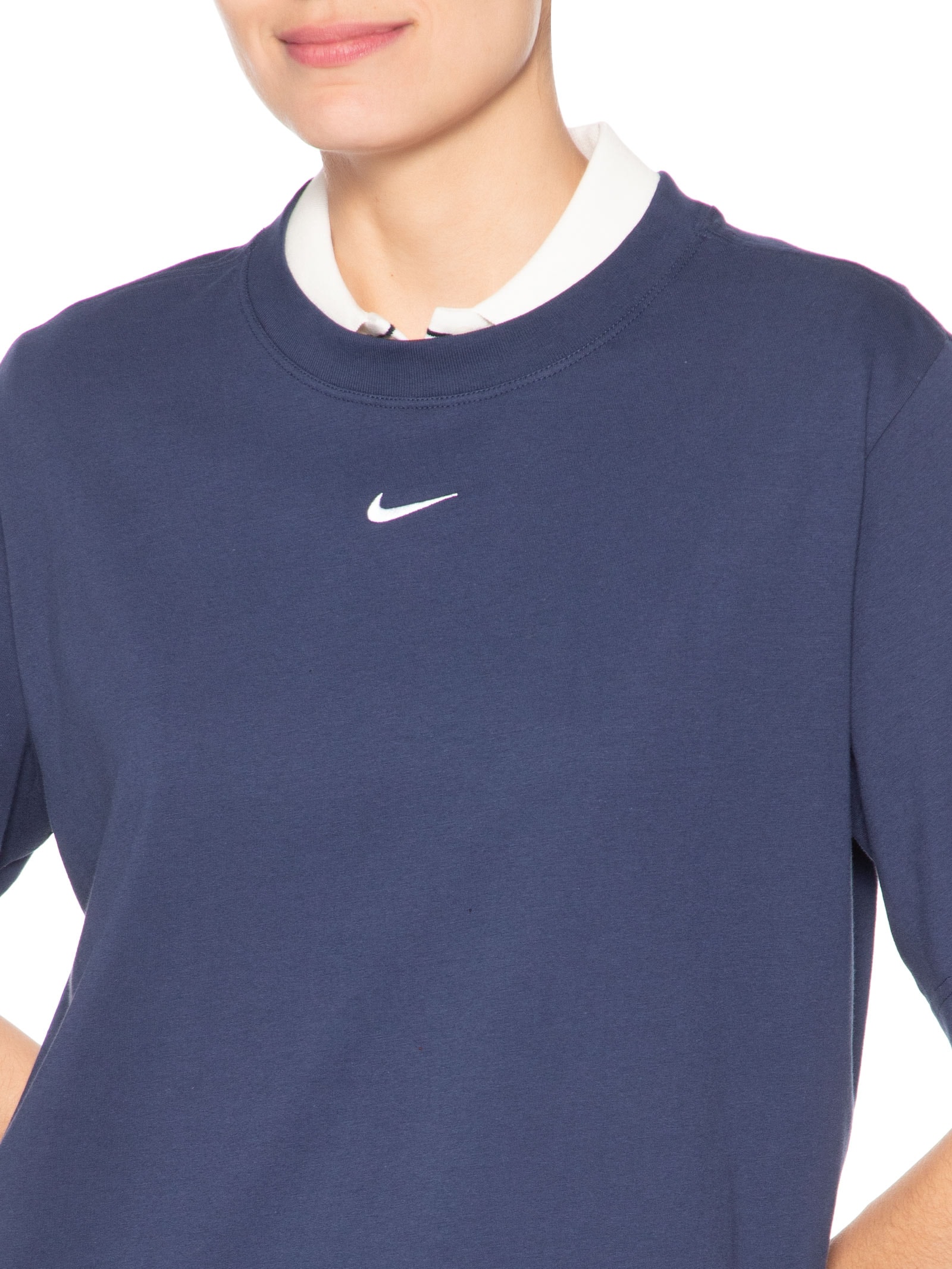 Camiseta Feminina Manga Curta Nsw Tee Wssential Lb Azul Nike