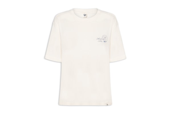 Camiseta Feminina Manga Curta - Off White