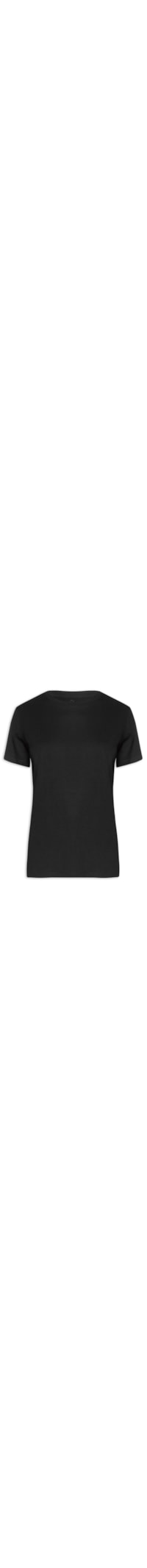Camiseta Feminina Manga Curta - Preto