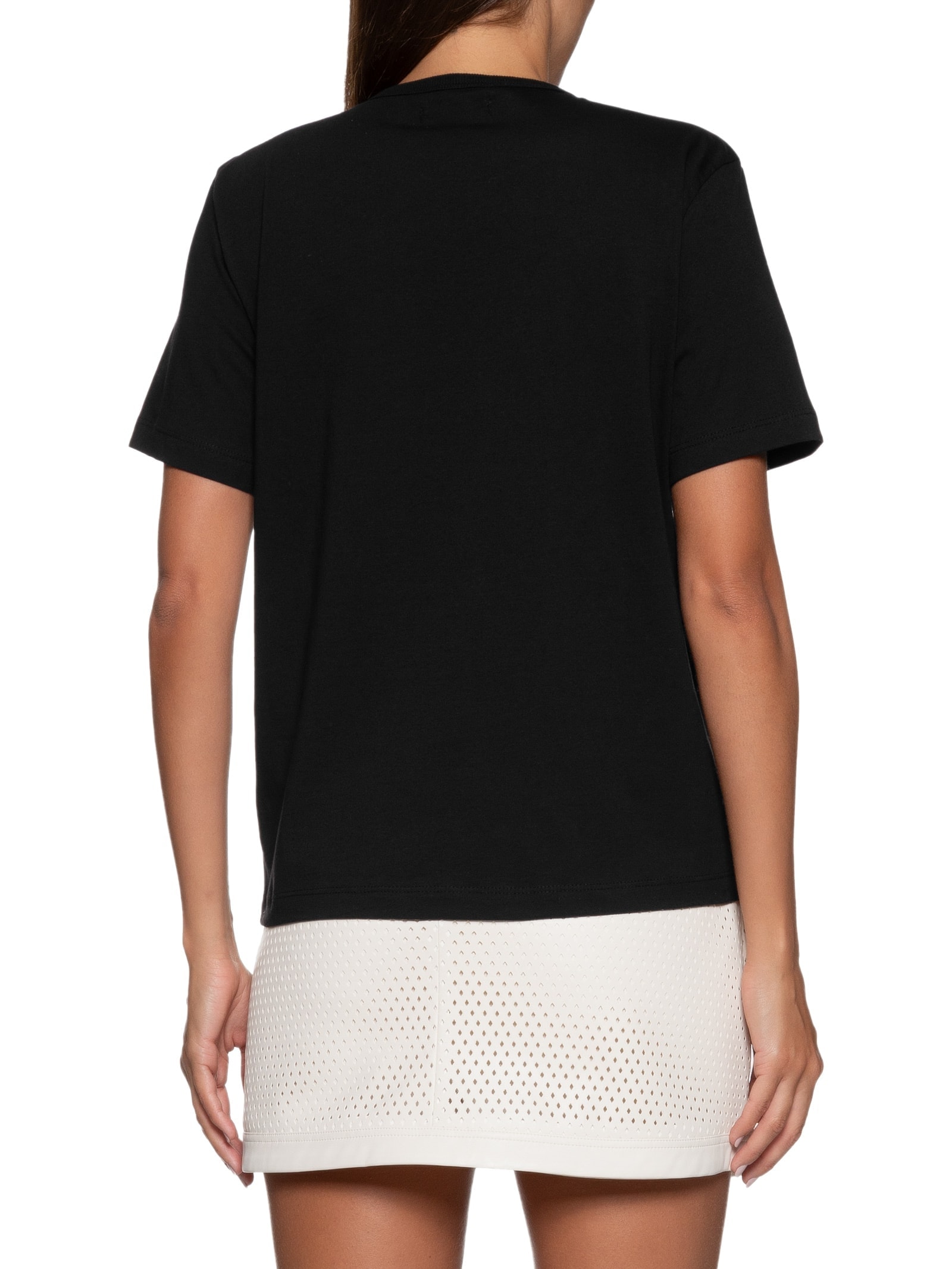 Camiseta Feminina Manga Curta Preto Colcci