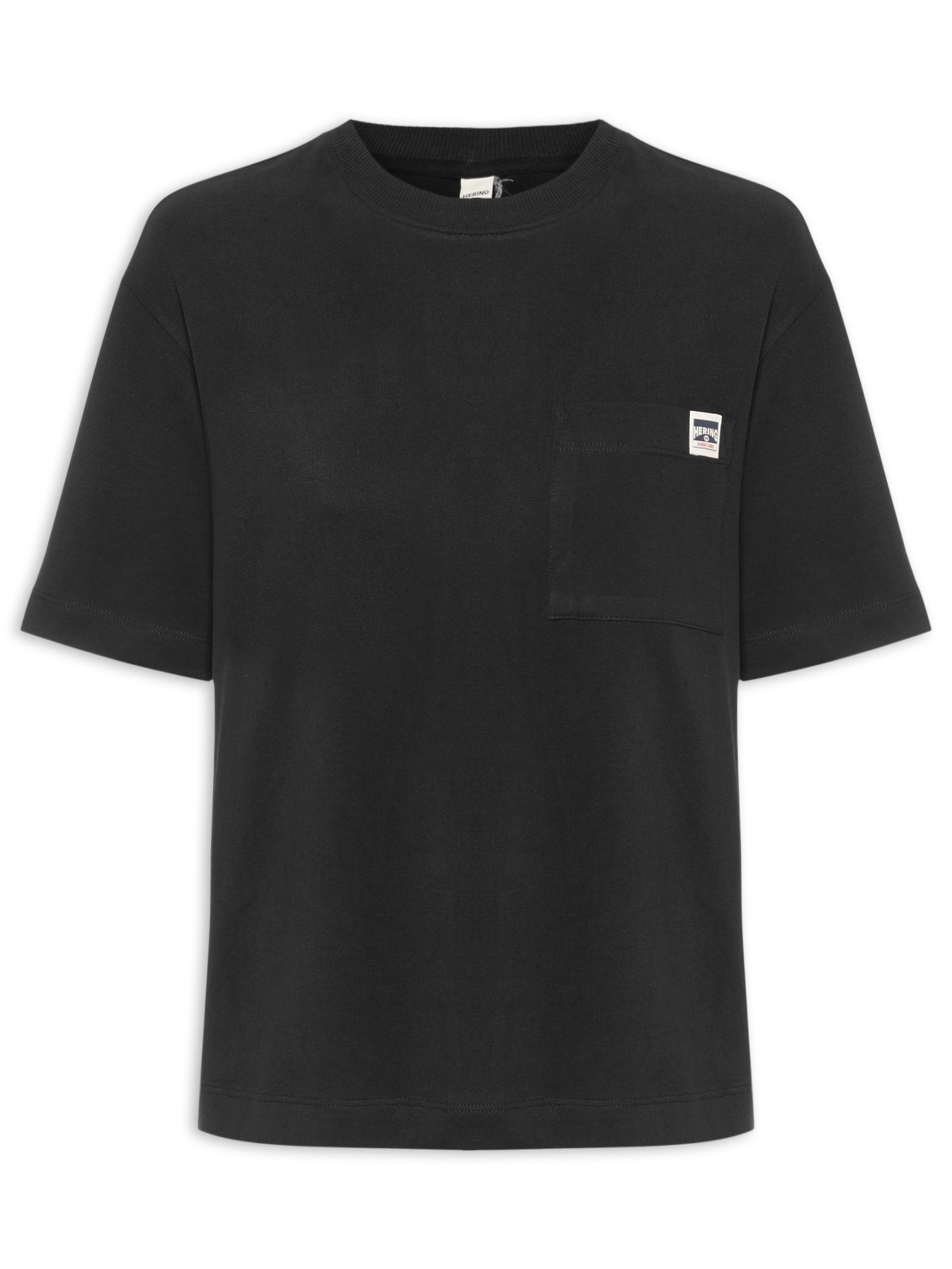 Camiseta Feminina Manga Curta Preto Hering