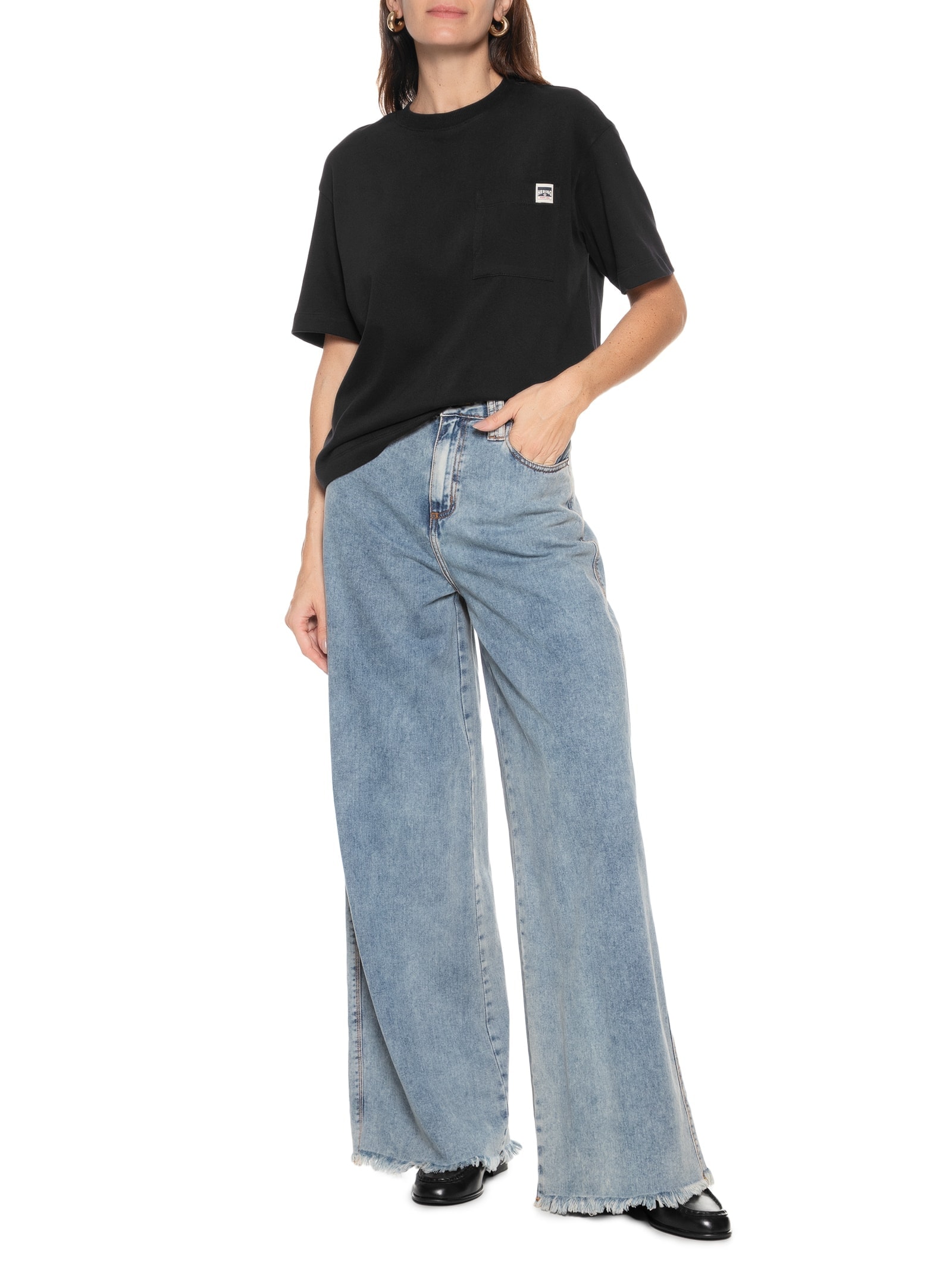 Camiseta Feminina Manga Curta Preto Hering