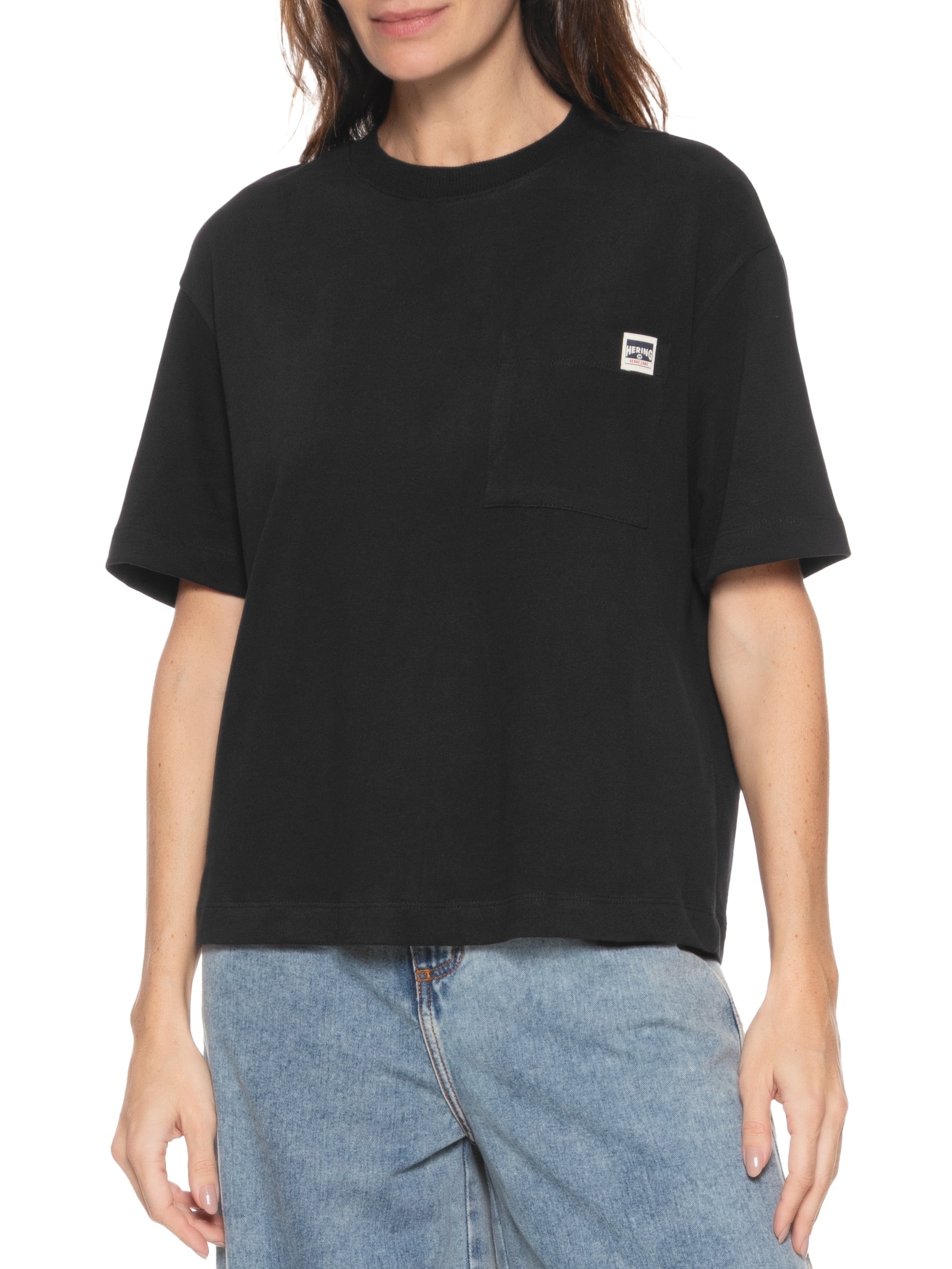 Camiseta Feminina Manga Curta Preto Hering
