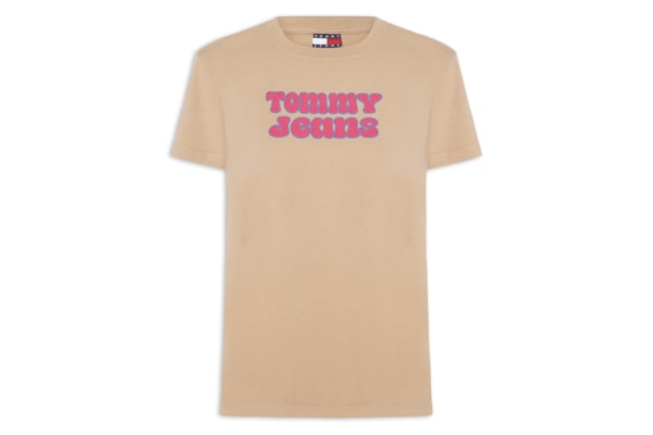 Camiseta Feminina Manga Curta Reg Essential Logo 2 Tee Ext - Marrom