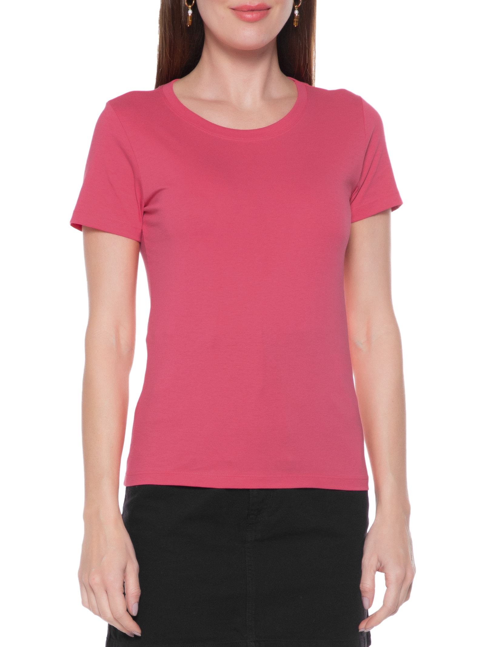 Camiseta Feminina Manga Curta Rosa Hering