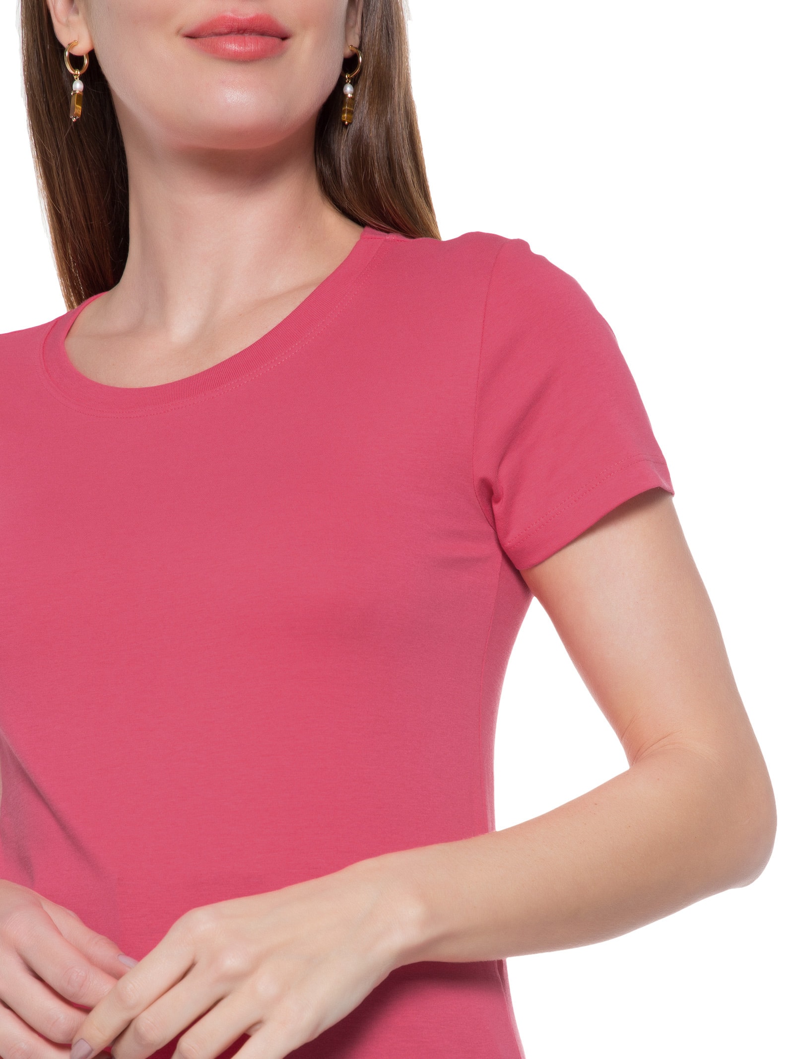 Camiseta Feminina Manga Curta Rosa Hering