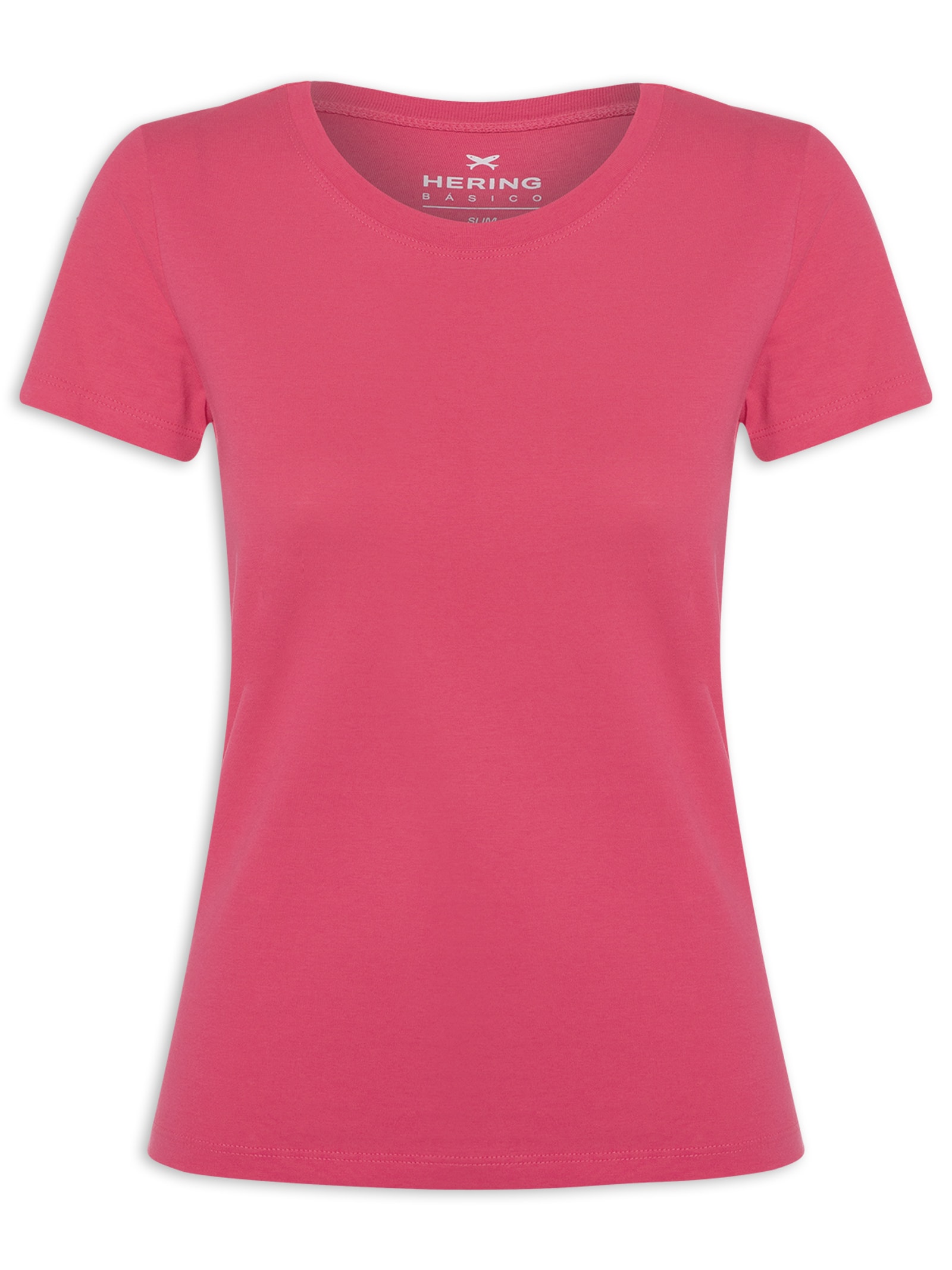 Camiseta Feminina Manga Curta Rosa Hering