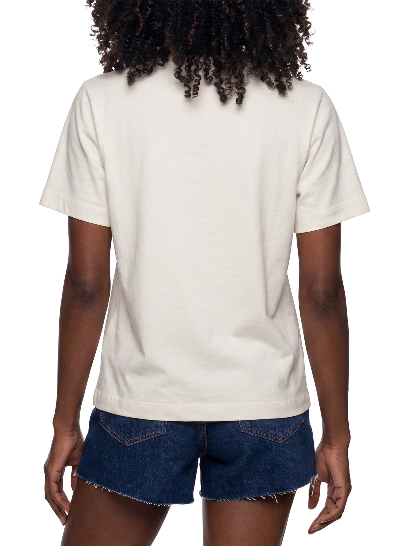 Camiseta Feminina Manga Curta Super Cotton Bege Hering